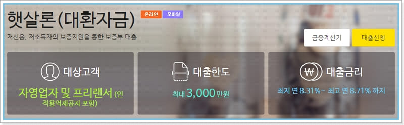 KB저축은행 햇살론 정부지원 대환자금대출, 고객센터
